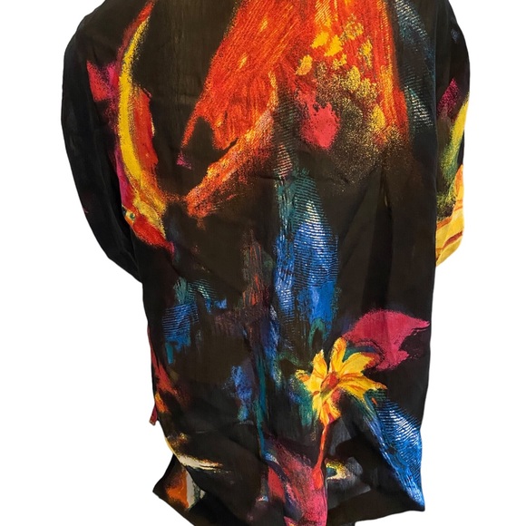 Chico’s L/XL ❤️ Stunning bright Tunic Chicos size 2 - Picture 3 of 16